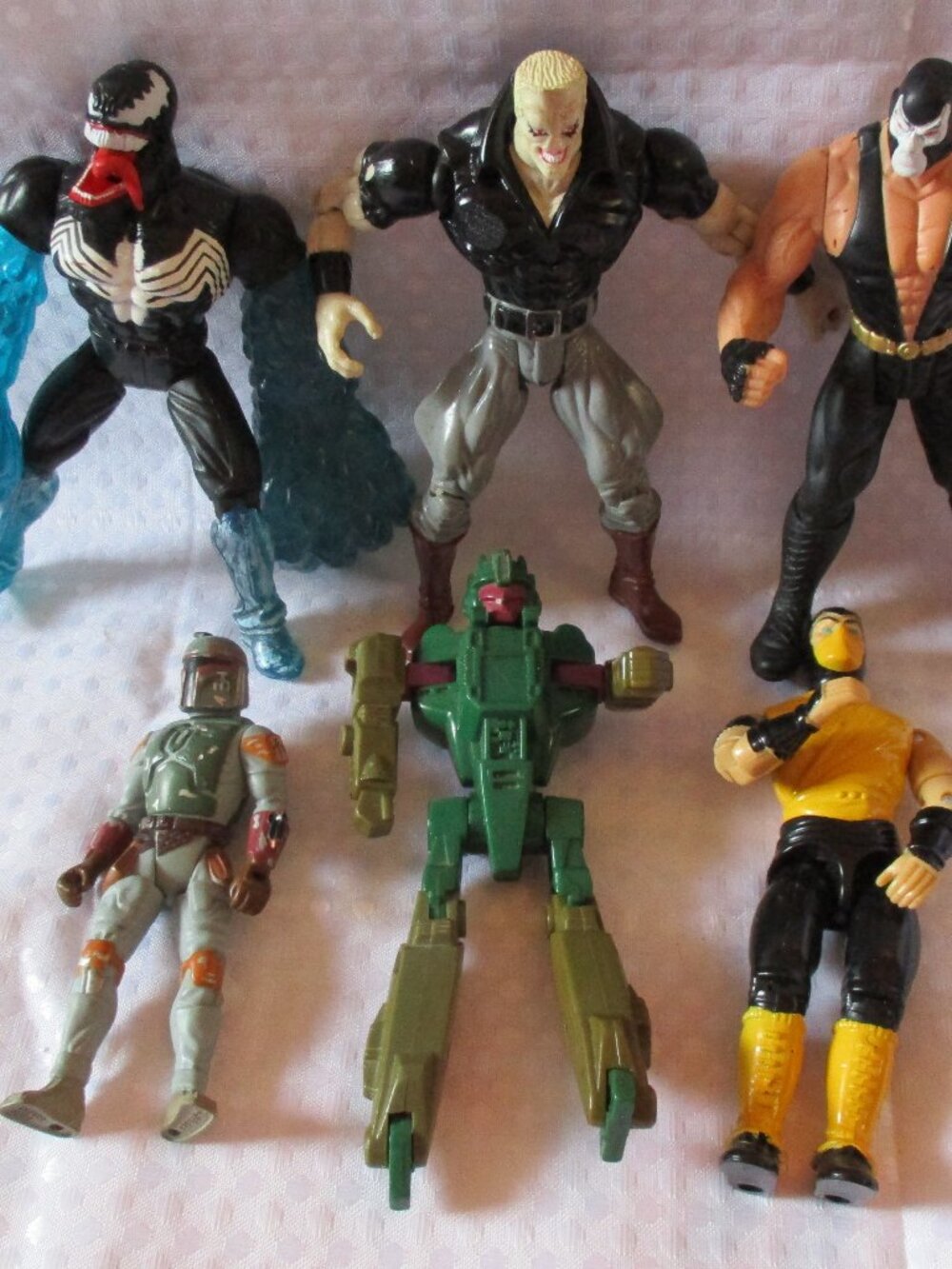 Vintage 1996 & 1997 Assorted Lot of Kenner DC & Marvel Action Figures + More